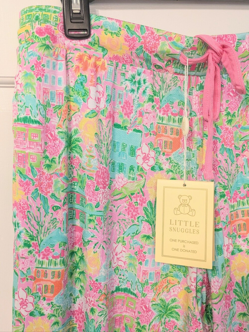 Little Snuggles Bamboo Joggers Pajama Lounge Pants Multicolor Tropical Print